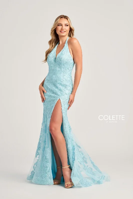Don't Wait Colette CL5275 Mermaid Long Prom Halter Formal Dress