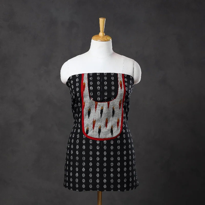 Discount Deals Black - Patchwork Cotton Jacquard Kurta Material (3m) 06
