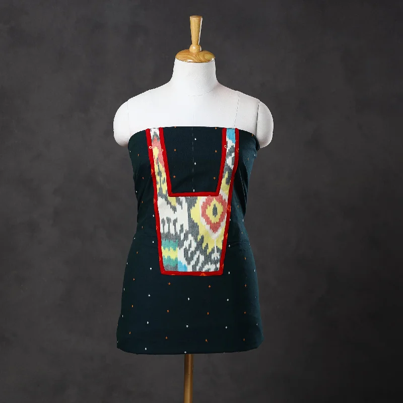 Savings Spectacular Black - Patchwork Cotton Jacquard Kurta Material (3m) 19