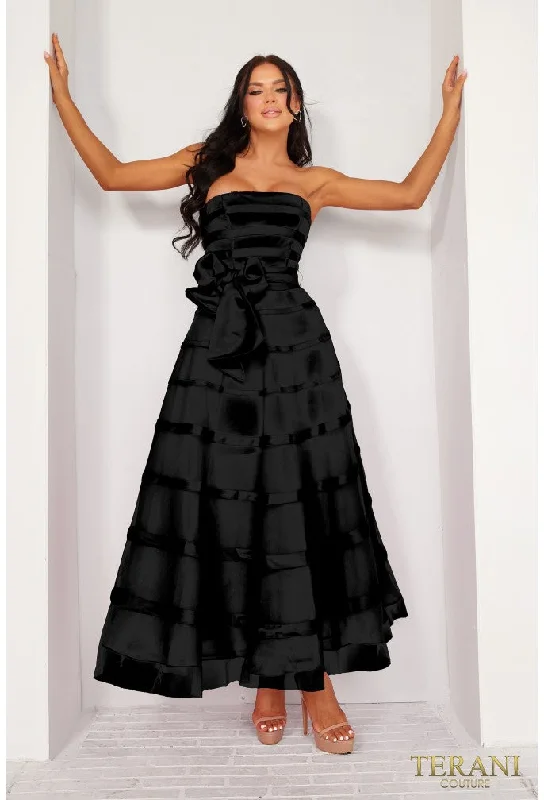 Closeout Terani Couture 241P2044 A Line Prom Gown