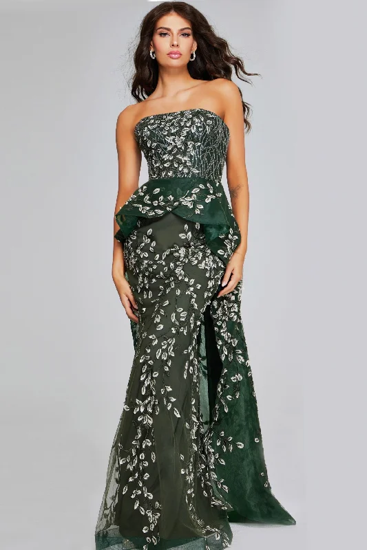 Great Deals Jovani 37599 Long Mermaid Foral Evening Prom Dress