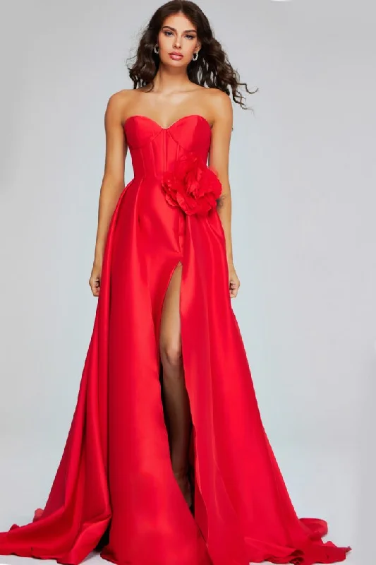 Mega Deal Jovani 40826 Long Formal A Line Prom Dress