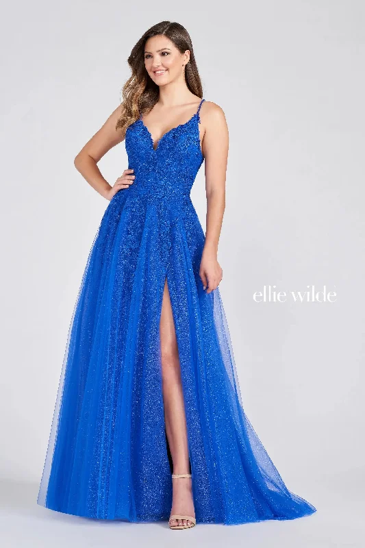 Big Savings Ellie Wilde EW122014 Long Formal A Line Evening Prom Dress