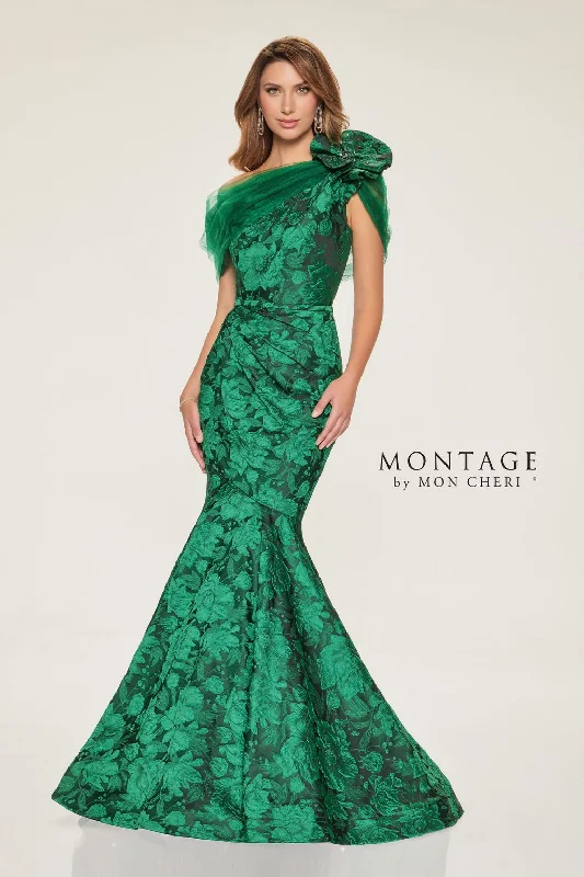 Special Discount Montage M853 Fitted Long Beaded Belt Formal Dress