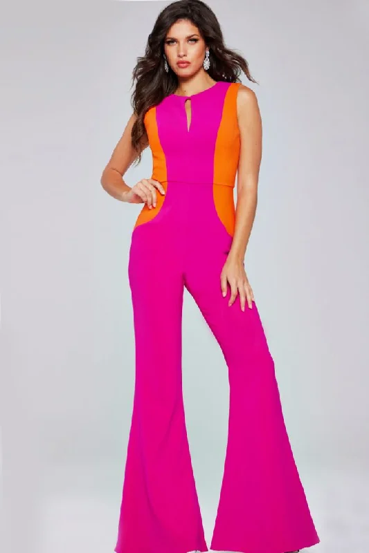 Price Blitz Jovani 42801 Long Fit Formal High Neck Jumpsuit