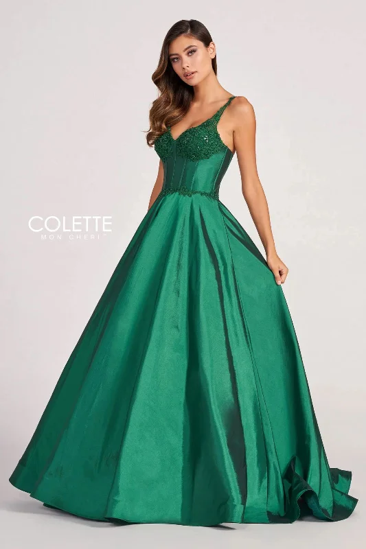Don't Miss Colette CL2032 Beaded Prom Long Applique Formal Ball Gown