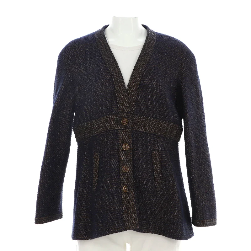 Low Prices Women's Two Pocket V-Neck Fitted Jacket Tweed
