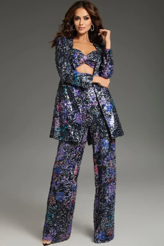 Low Prices Jovani 25750 Long Sequin Wide Leg Formal Pant Suit