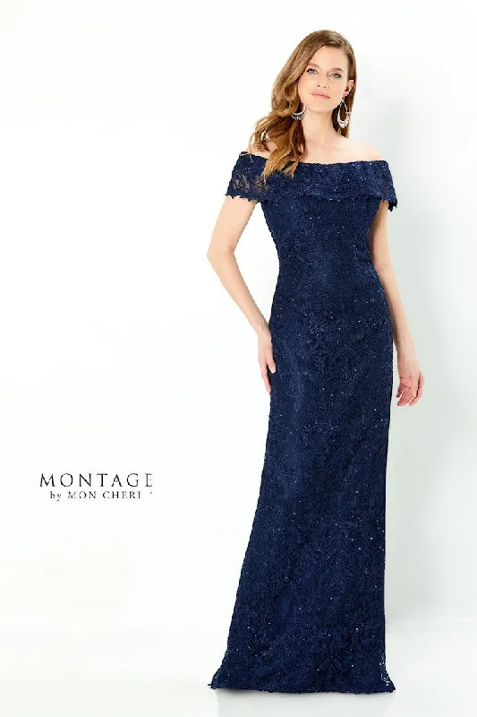 Low Prices Montage 220947 Long Ruffle Top Formal Evening Dress