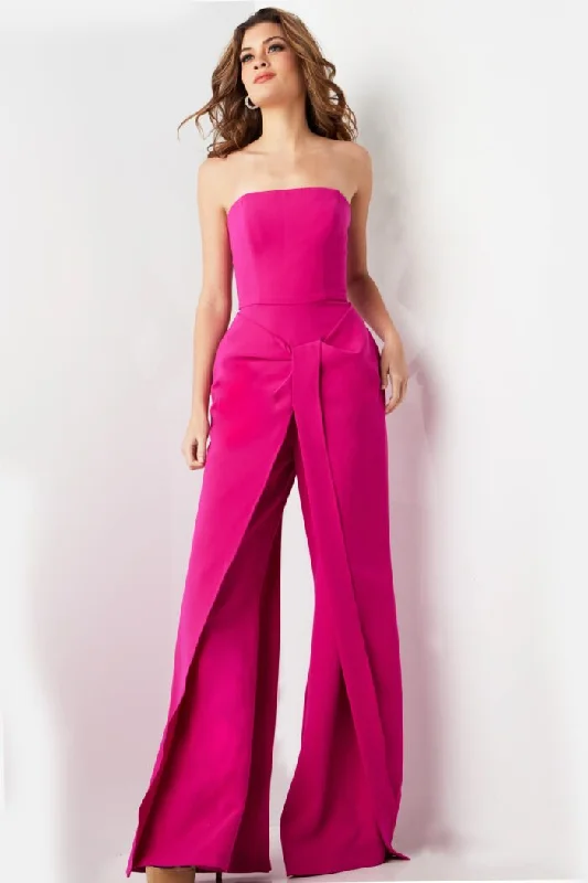 Blowout Deals Jovani 03828 Long Wide Leg Evening Formal Jumpsuit