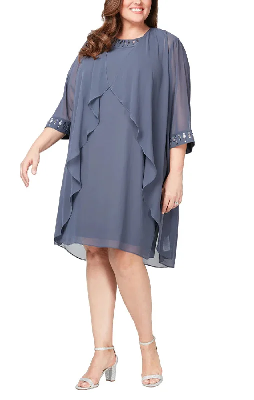 Best Seller SL Fashions 9470668 Plus Size Jacket Cocktail Dress