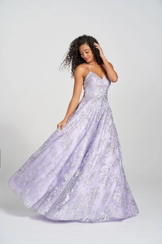 Big Discounts Colette CL12201 Glitter Long Formal Pockets Prom Dress