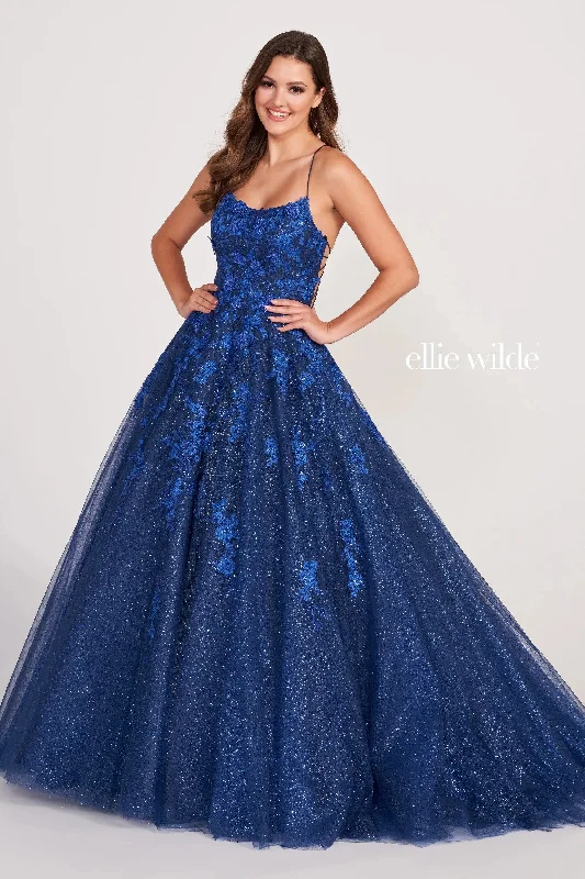 Reduced Prices Ellie Wilde EW34026 Long Formal Prom Glitter Ball Gown