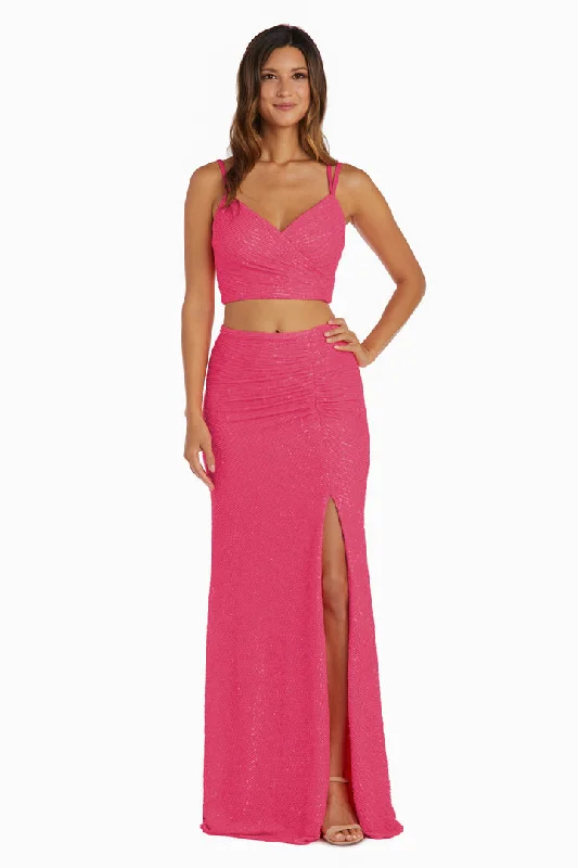 Special Savings Morgan & Co 13024 Two Piece Sequin Formal Prom Dress