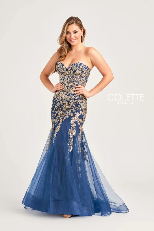Deep Discounts Colette CL5274 Sequin Long Prom Formal Mermaid Dress