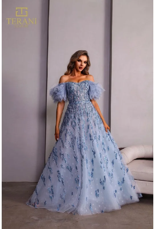 Deep Discounts Terani Couture 251P4500 Formal Long Ball Gown Prom Dress