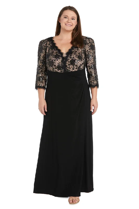 Great Deals R&M Richards 1566W Long Formal Plus Size Dress