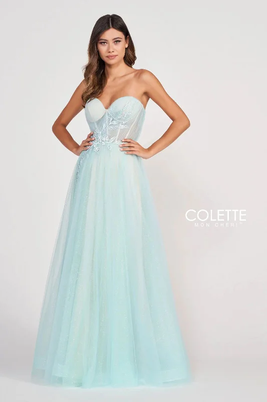 Savings Alert Colette CL2001 Formal Applique Prom Long Dress