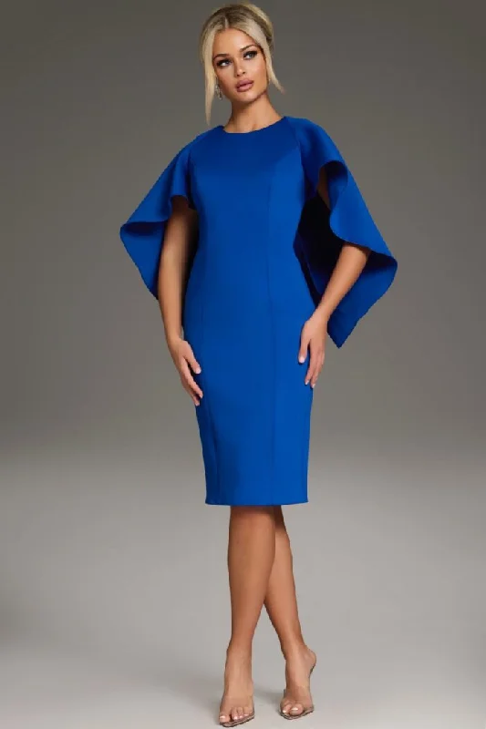 Final Clearance Jovani 38824 Short Flutter Sleeve Cocktail Dress