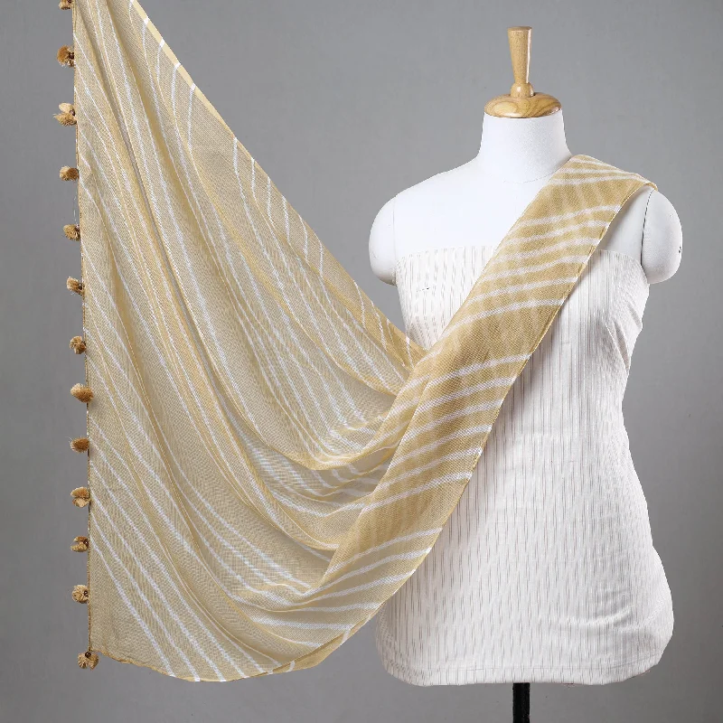 Super Sale White - 2pc Jacquard Prewashed Cotton Kurta with Leheriya Tie-Dye Kota Doria Dupatta 22 Super Sale White - 2pc Jacquard Prewashed Cotton Kurta with Leheriya Tie-Dye Kota Doria Dupatta 22
