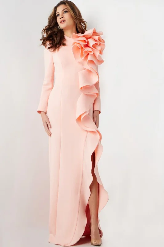 Exclusive Online Offer Jovani 26126 Long Formal A Line Ruffle Evening Dress