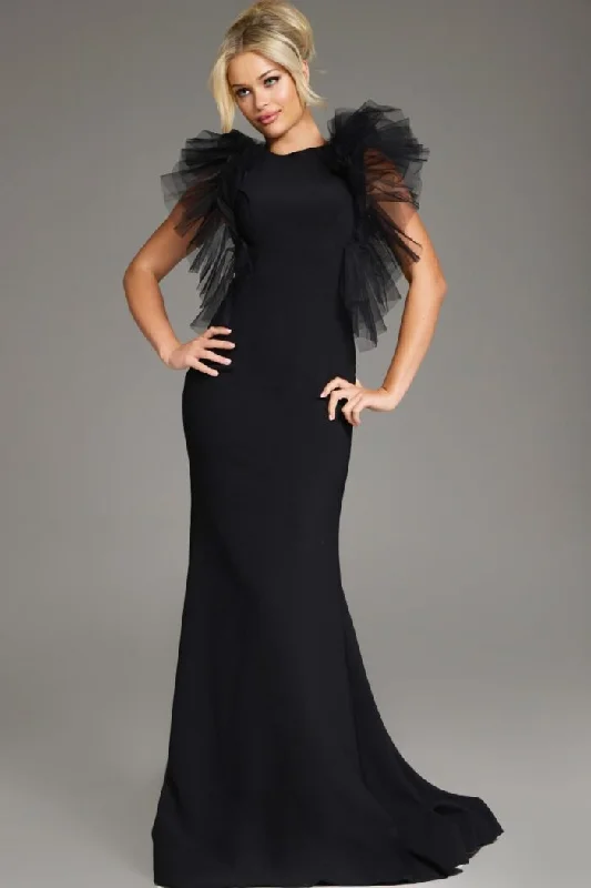 Act Now Jovani 43153 Fitted Long Formal Mermaid Evening Dress