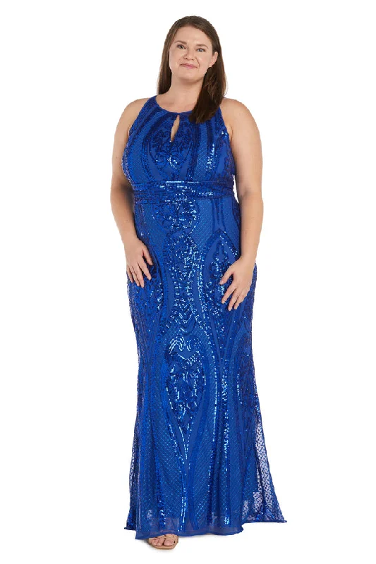 Today’s Deal R&M Richards 7423W Long Sequin Plus Size Formal Dress