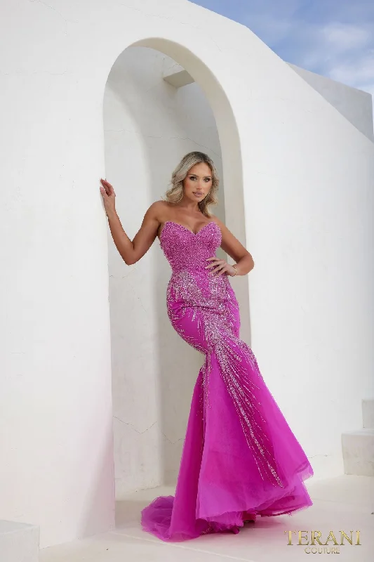 Special Price Terani Couture 241P2171 Long Mermaid Prom Dress