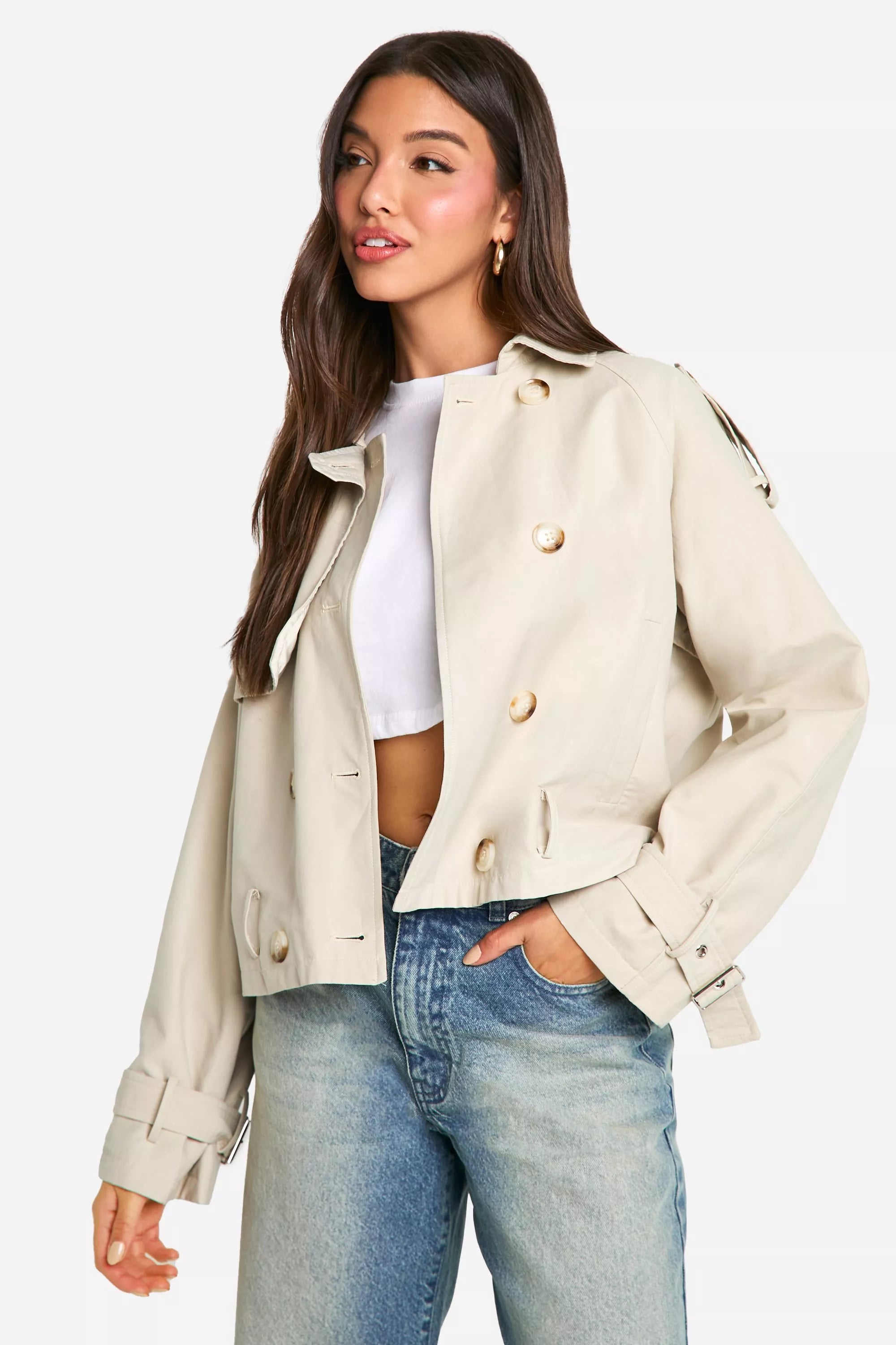 One-DAY Sale Mara Short Trench Coat