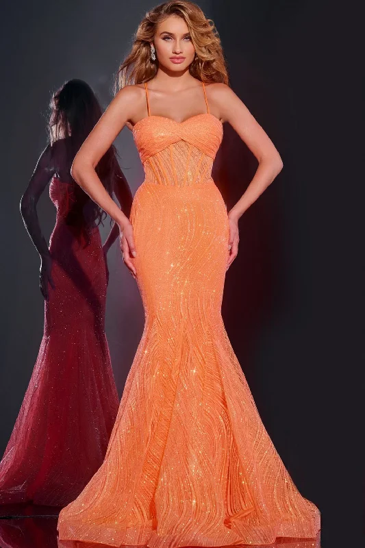 Fantastic Offers Jovani 44208 Long Corset Gown Formal Prom Dress