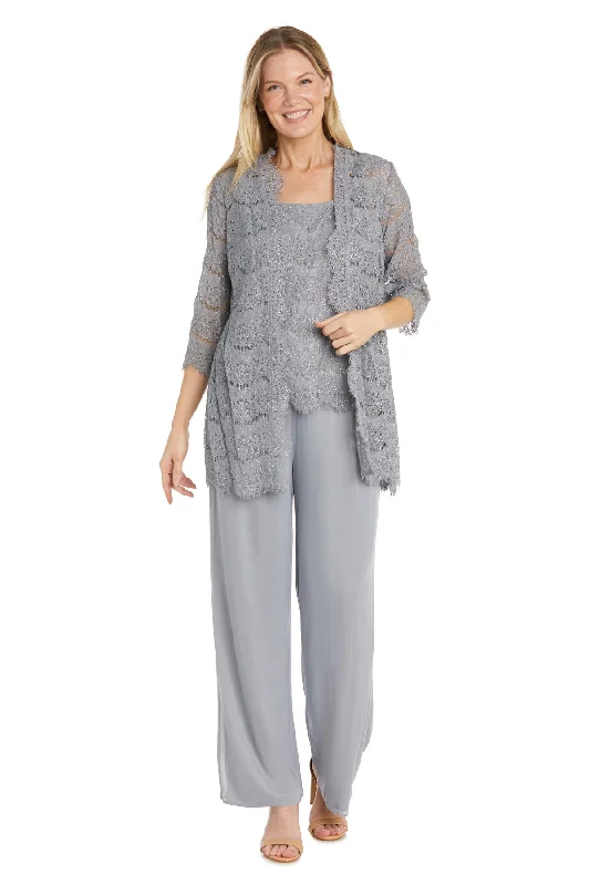 Epic Deals R&M Richards 9846P Long Formal Duster Petite Pant Suit