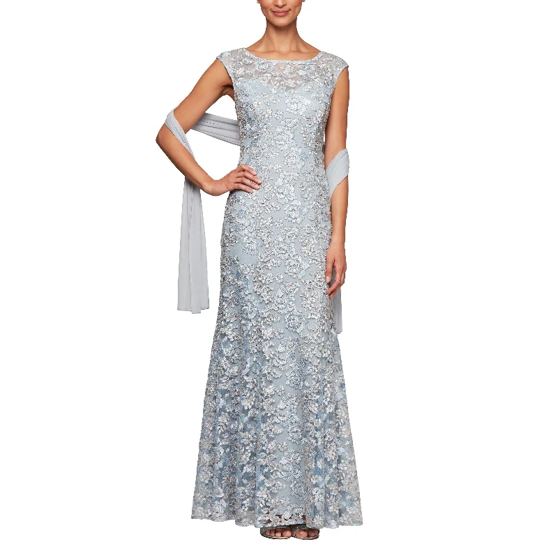 Value Deals Alex Evenings 8117912 Long Mother of the Bride Formal Dress