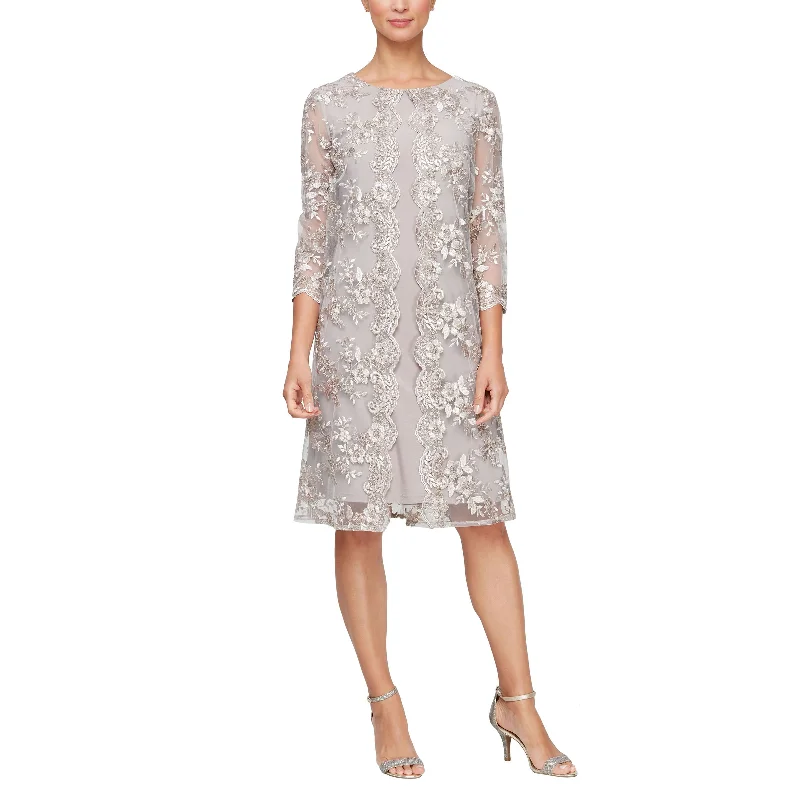 Flash Sale Alex Evenings 81171593 Short Cocktail Knee Length Jacket Dress