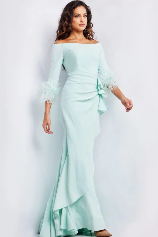Deal of the Week Jovani 24195 Long Ruched Mermaid Formal Dress