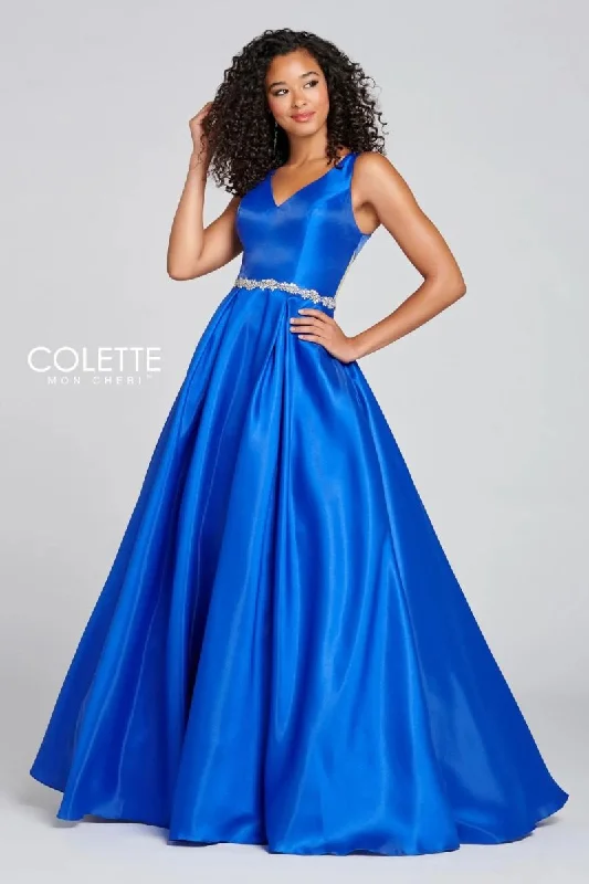 Savings Alert Colette CL12131 Long Formal Cutout Prom Pockets Dress