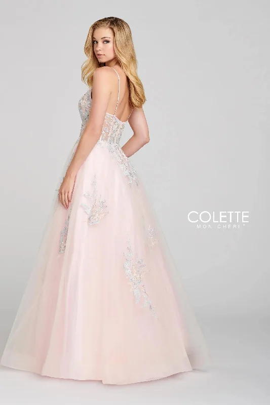 Closeout Sale Colette CL12123 Formal Long Prom Applique Dress