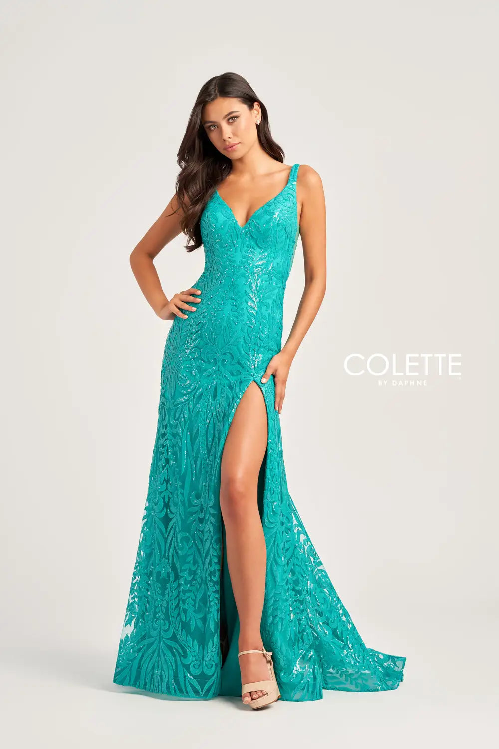 Limited Availability Colette CL5285 Sequin Formal Long Mermaid Prom Dress
