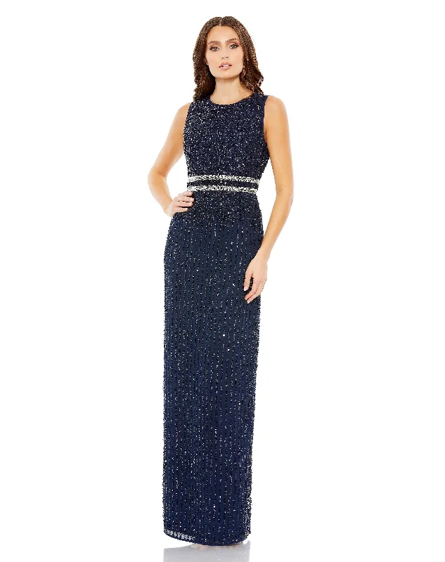 Sneak Peek Sale Midnight 0 Mac Duggal 93603 Mother of the Bride Long Gown Sale