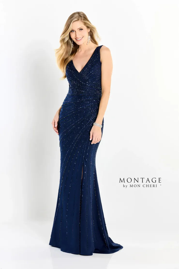Unmissable Offer Montage M2211 Sequin Long Matte Formal Dress