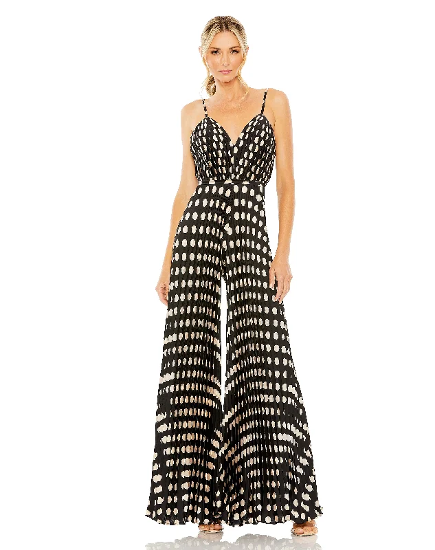 Deal of the Week Mac Duggal 27145 Long Formal Pleated Jumpsuit