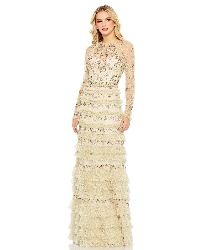 Great Deals Mac Duggal 8030 Long Sleeve Formal Evening Dress