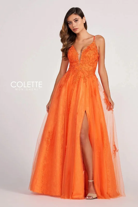 The Best Prices Colette CL2025 Beaded Applique Long Formal Prom Dress