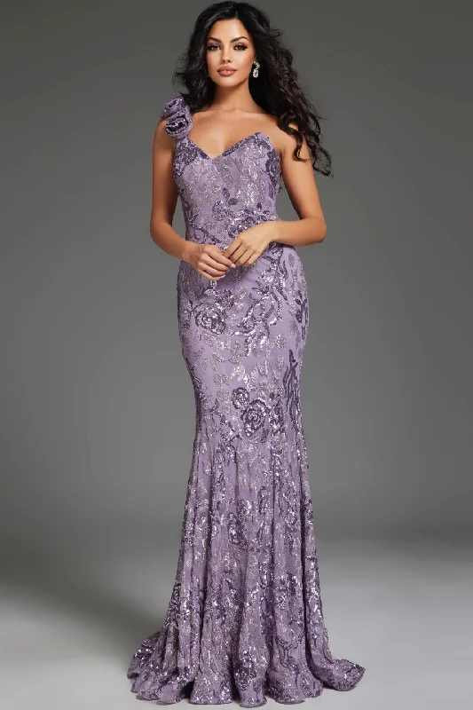 Take Advantage Jovani 37634  Long Fitted Floral Formal Prom Dress