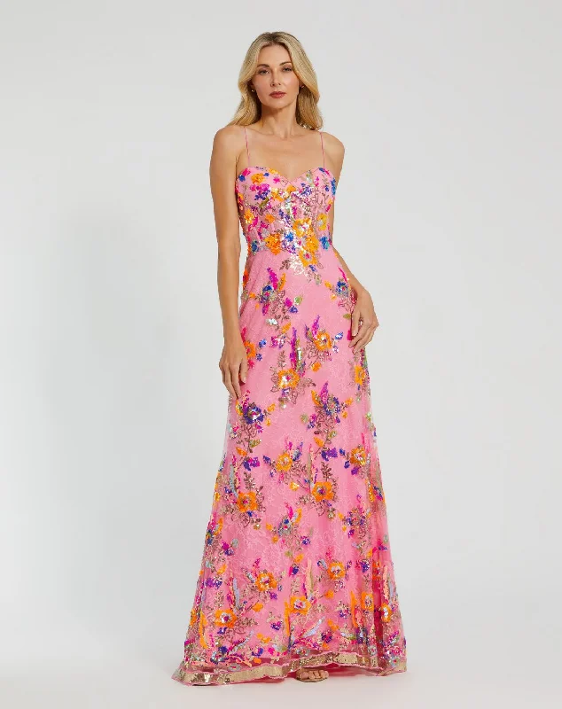 Deal Dash Mac Duggal 68508 Long Sequins Prom Dress