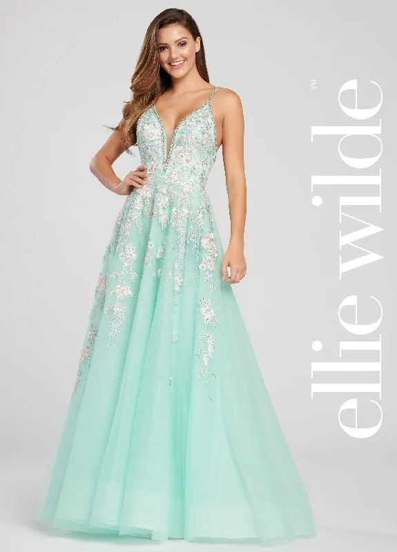 Great Deals Ellie Wilde EW119010 Long Ball Gown Beaded Prom Dress