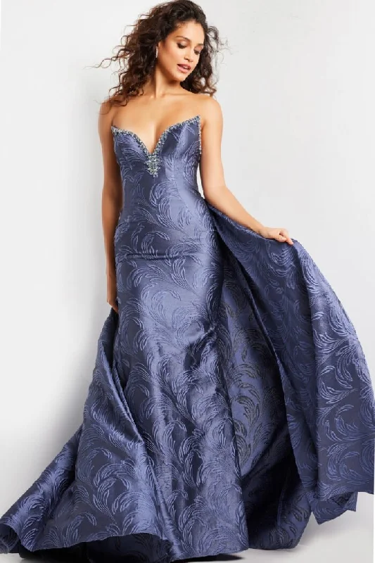 Members Only Jovani 26115 Long Printed Formal Mermaid Evening Dress