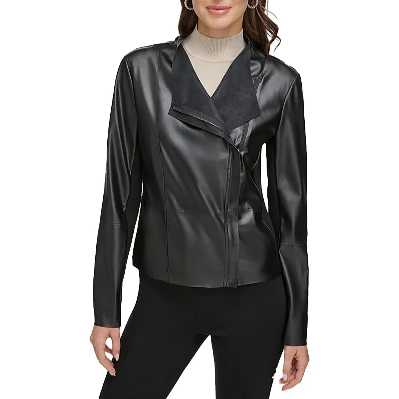 Price Drop Womens Faux Leather Short Motorcycle Jacket