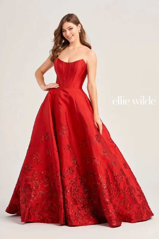 Clearance Items Ellie Wilde EW35073 Prom Long Pocket Ball Gown