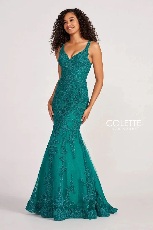 Huge Savings Colette CL2036 Prom Glitter Formal Long Mermaid Dress