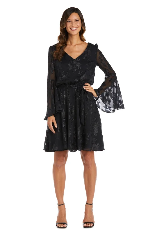Amazing Deals Nightway 22065 Short Cocktail Long Sleeve Mother of the Bride Dresses